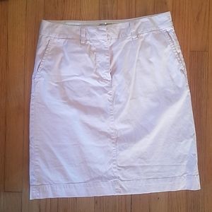 Light pink knee length skirt